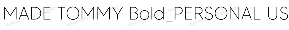 MADE TOMMY Bold_PERSONAL USE字体转换